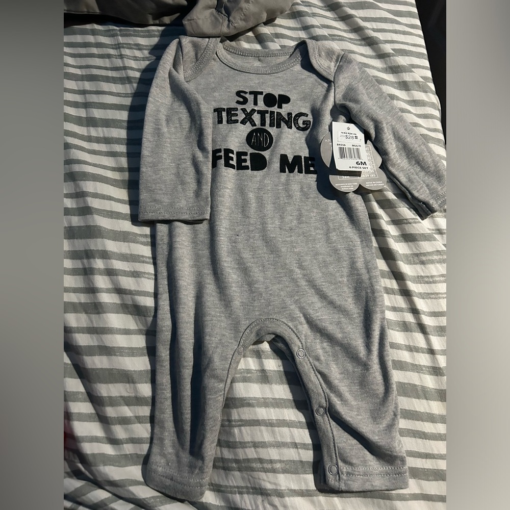 Grey Infant Onesie/Footie